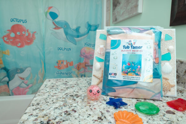 Tub Tamer Splash Free Bath - Sea Creatures